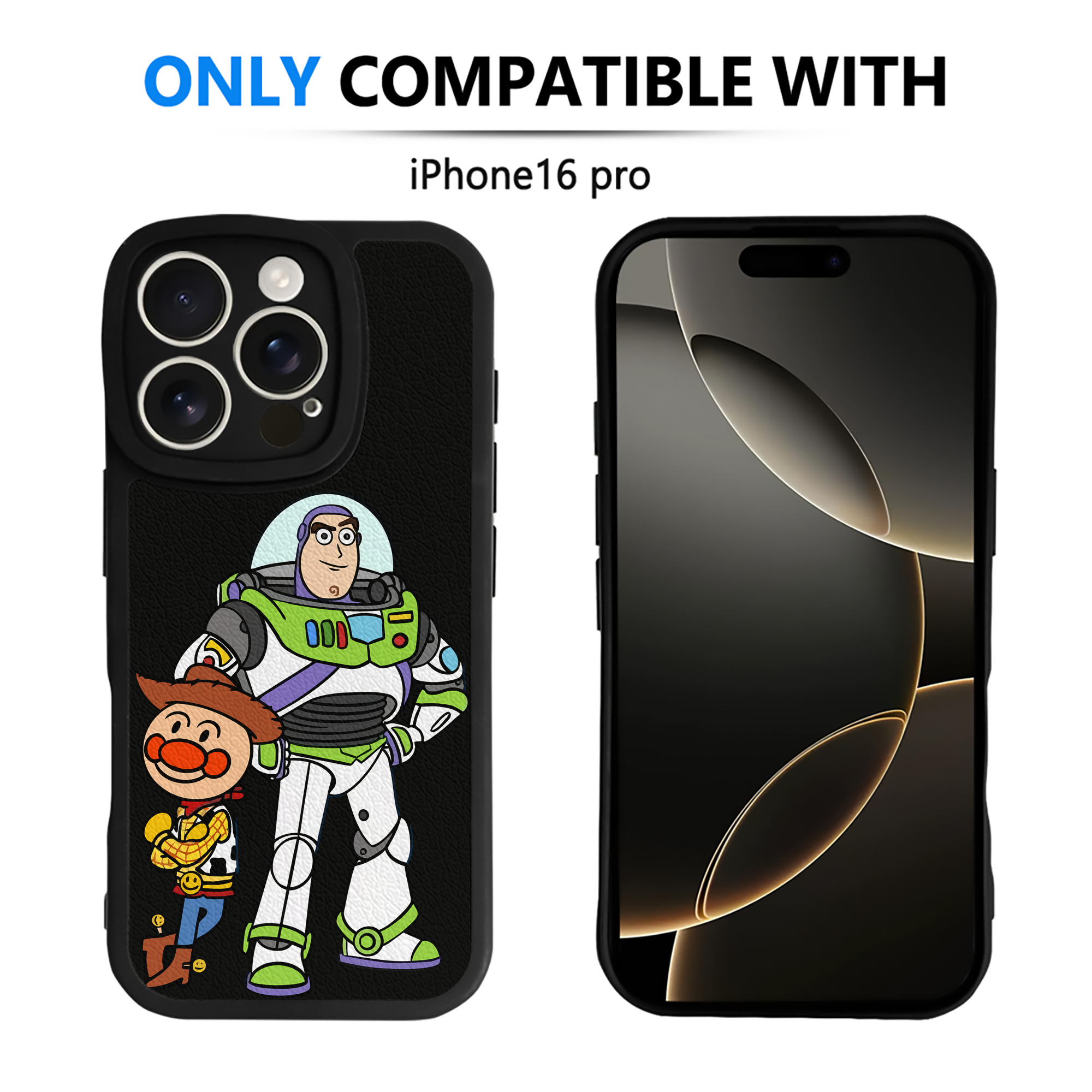 （画像用） アンパンマン Anpanman 【iPhone 16シリーズ対応】シリコンスマホケース（レザー調） 材質：シリコン